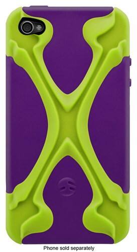 Front Standard. SwitchEasy - CapsuleRebelX Hybrid Case for Apple® iPhone® 4 and 4S - LimexPurple.