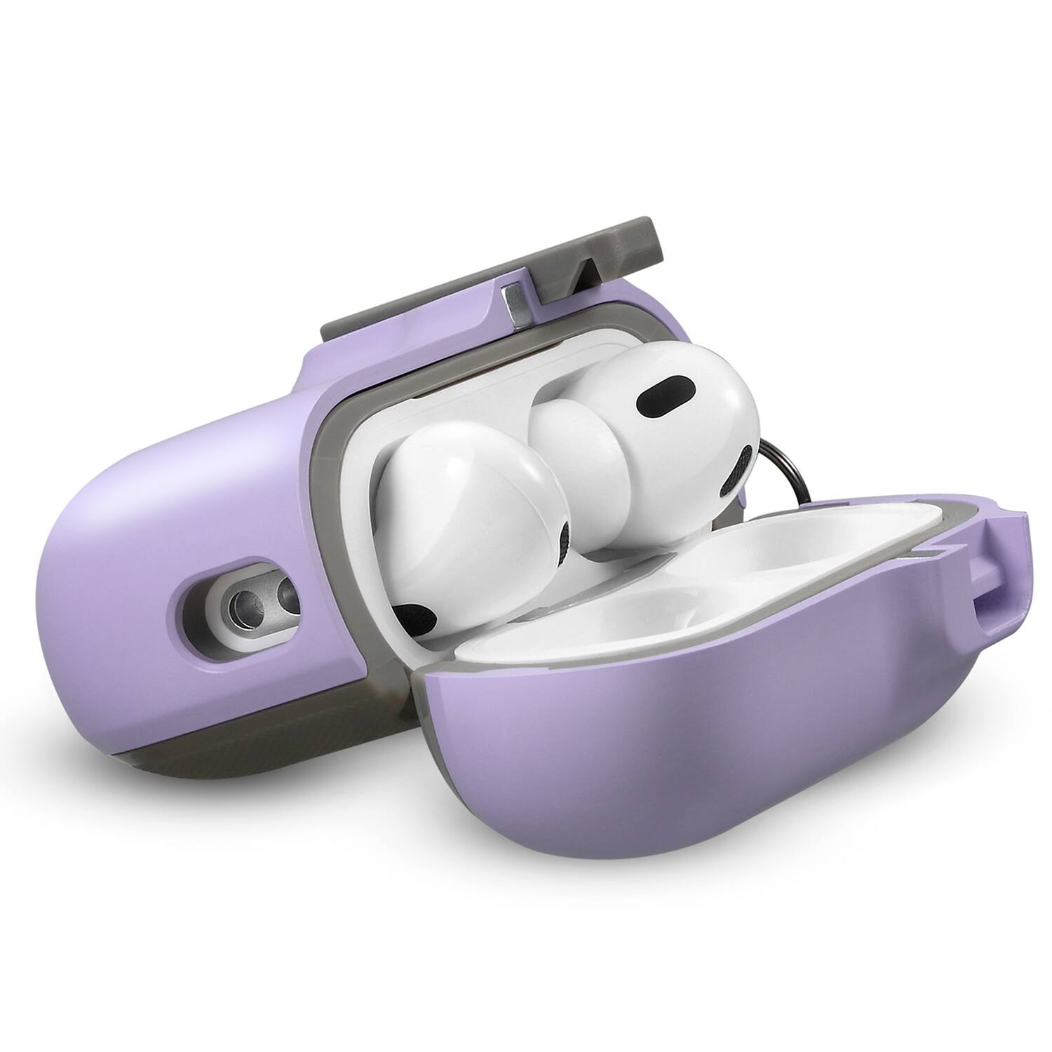 Alt View 6. Vena - For Apple Airpods Pro 2 Case Cover with Magsafe, Dual Layer Airpods Pro 2 Case 2nd Generation Auto Open Lock Purple - Purple.