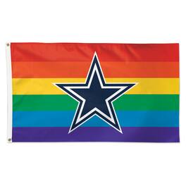 WinCraft - Dallas Cowboys 3' x 5' Pride 1-Sided Deluxe Flag - Multicolor