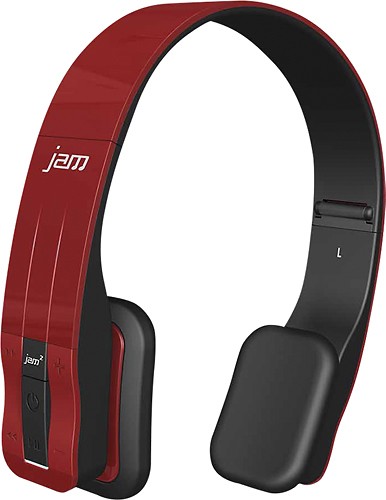  HMDX - JAM Fusion On-Ear Headphones - Red