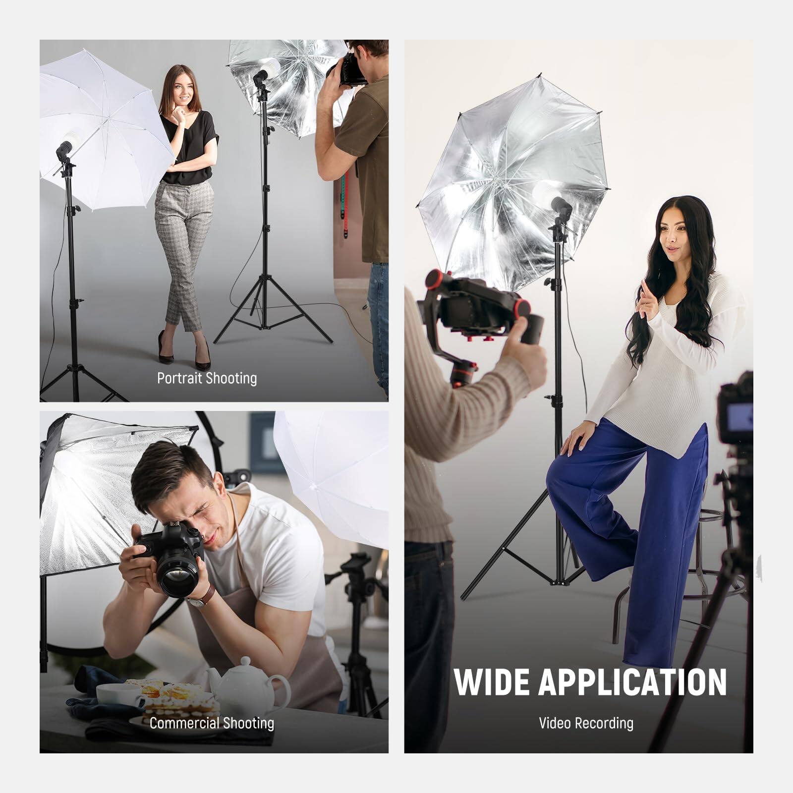 Portrait Shooting  
Commercial Shooting  
WIDE APPLICATION  
Video Recording