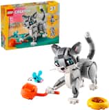 LEGO - Creator 3 in 1 Playful Cat Building Toy with 3 Building Options, Cat, Dog, or Pigeon, 31163
