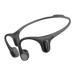 Mojawa - Run Plus Bluetooth Bone-Conduction Open-Ear Headphones, Microphone, Waterproof for Outdoor Sports - Black