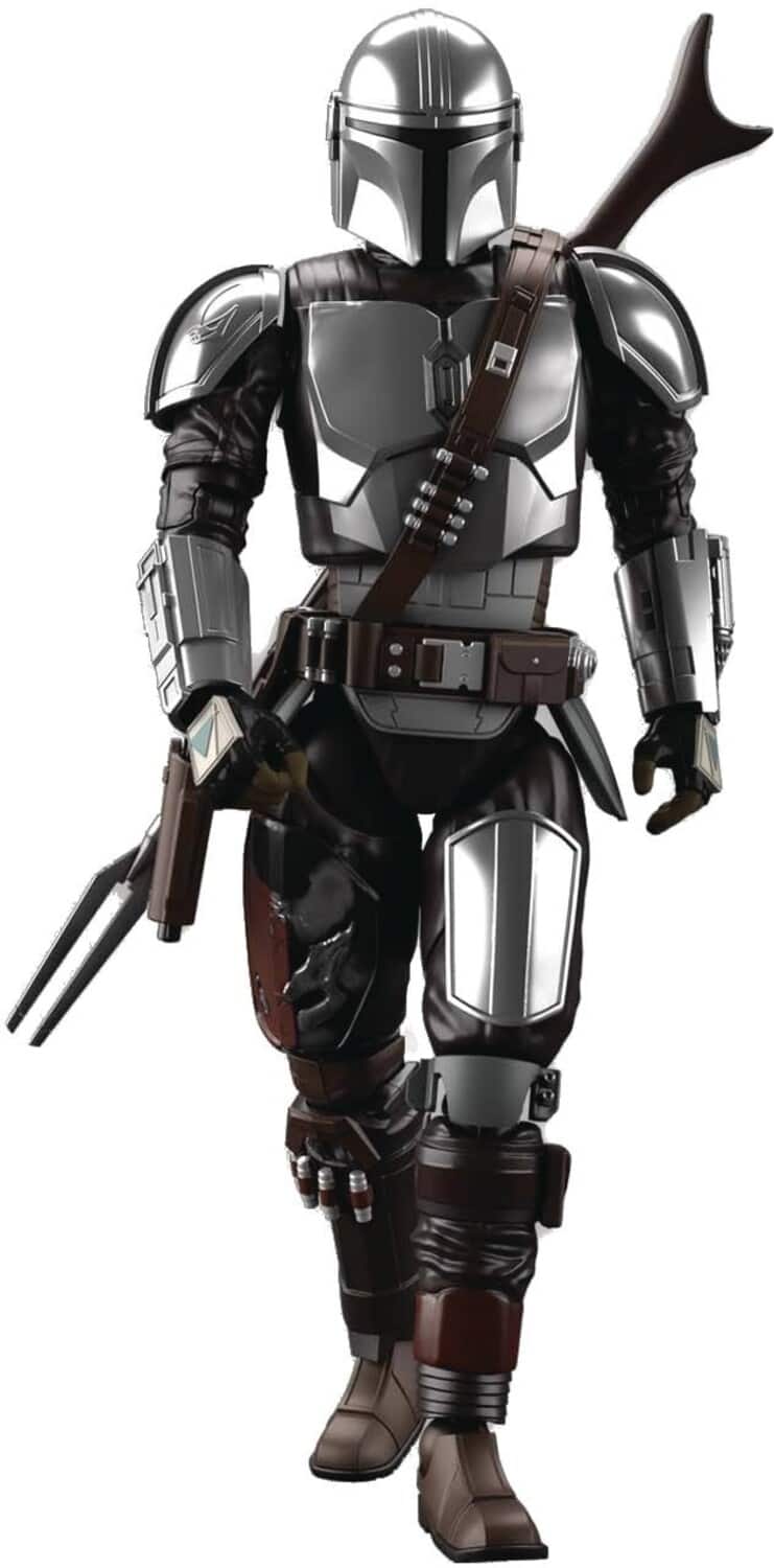 Bandai - Hobby - Star Wars - 1/12 The Mandalorian (Beskar Armor) Silver Coating Version Model Kit - COLLECTIBLES - Multicolor