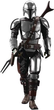 Bandai - Hobby - Star Wars - 1/12 The Mandalorian (Beskar Armor) Silver Coating Version Model Kit - COLLECTIBLES - Multicolor