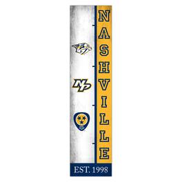 Fan Creations - Nashville Predators 6" x 24" Progression Wood Sign - Multicolor
