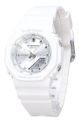 Casio - G-Shock Analog Digital Quartz GMA-P2100VA-7A Resin Bio Based Strap Silver Dial Women's Watch 200M - White