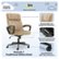 Angle Zoom. Serta - Executive Office Chair - Beige.