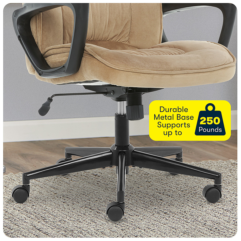 Best Buy: Serta Hannah Upholstered Executive Office Chair with Headrest ...