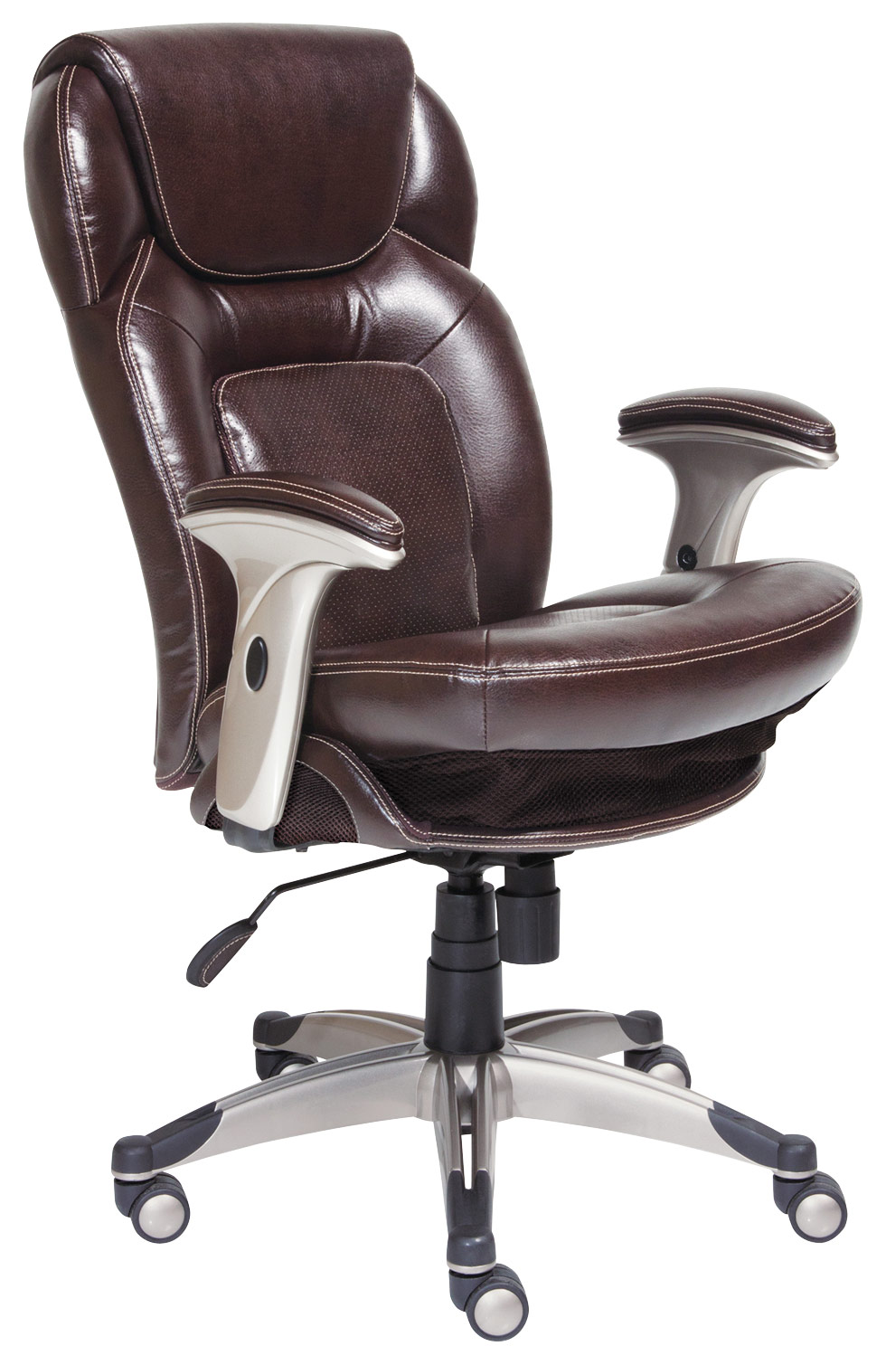 Angle View: Serta - Executive Office Chair - Black
