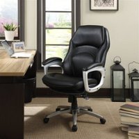 Serta - Back in Motion Health & Wellness Executive Chair - Black - Front_Zoom