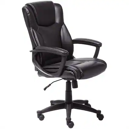 Front. Serta - Executive Office Chair - Black.