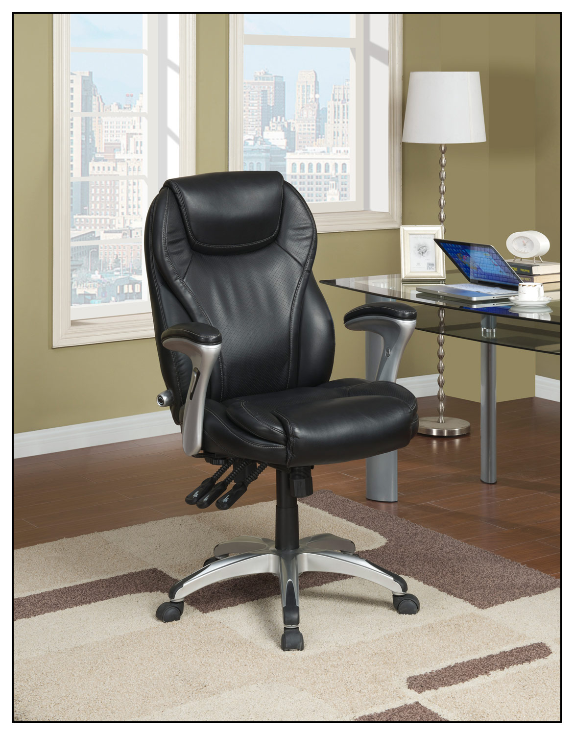 Best Buy: Serta Executive Office Chair Black 43676