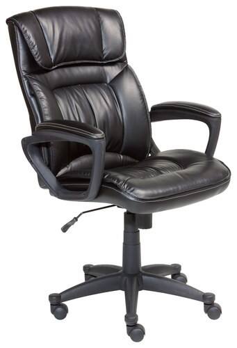 Best Buy: Serta Lautner Executive Office Chair Black with White Mesh  Accents 44942