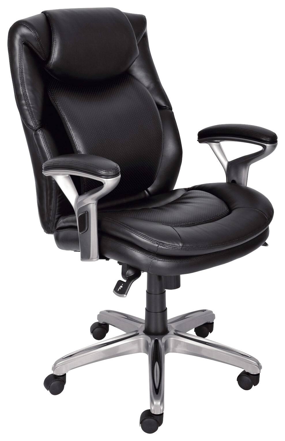 Angle. Serta - Forte Mesh Fabric Ergonomic Gaming Chair - Black.