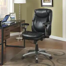 Serta - Forte Mesh Fabric Ergonomic Gaming Chair - Black
