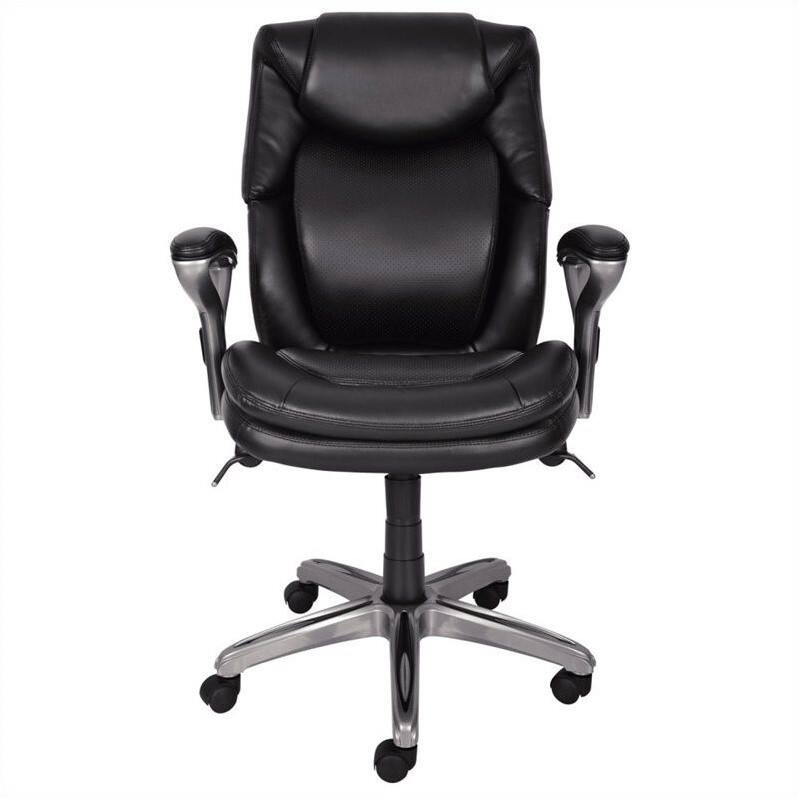 Alt View 12. Serta - Forte Mesh Fabric Ergonomic Gaming Chair - Black.