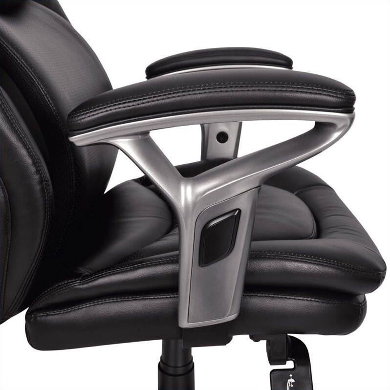 Alt View 14. Serta - Forte Mesh Fabric Ergonomic Gaming Chair - Black.
