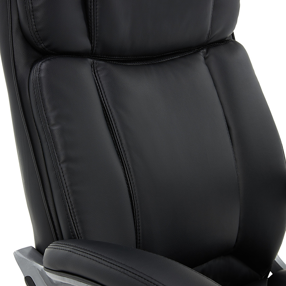 for sale online 43675 Serta Big & Tall Executive Chair Faux Leather Black 