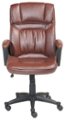 Front Zoom. Serta - Executive Office Chair - Cognac Brown.
