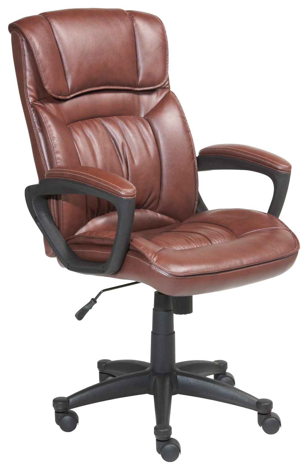 Serta Executive Office Chair Cognac Brown 43504 - Best Buy