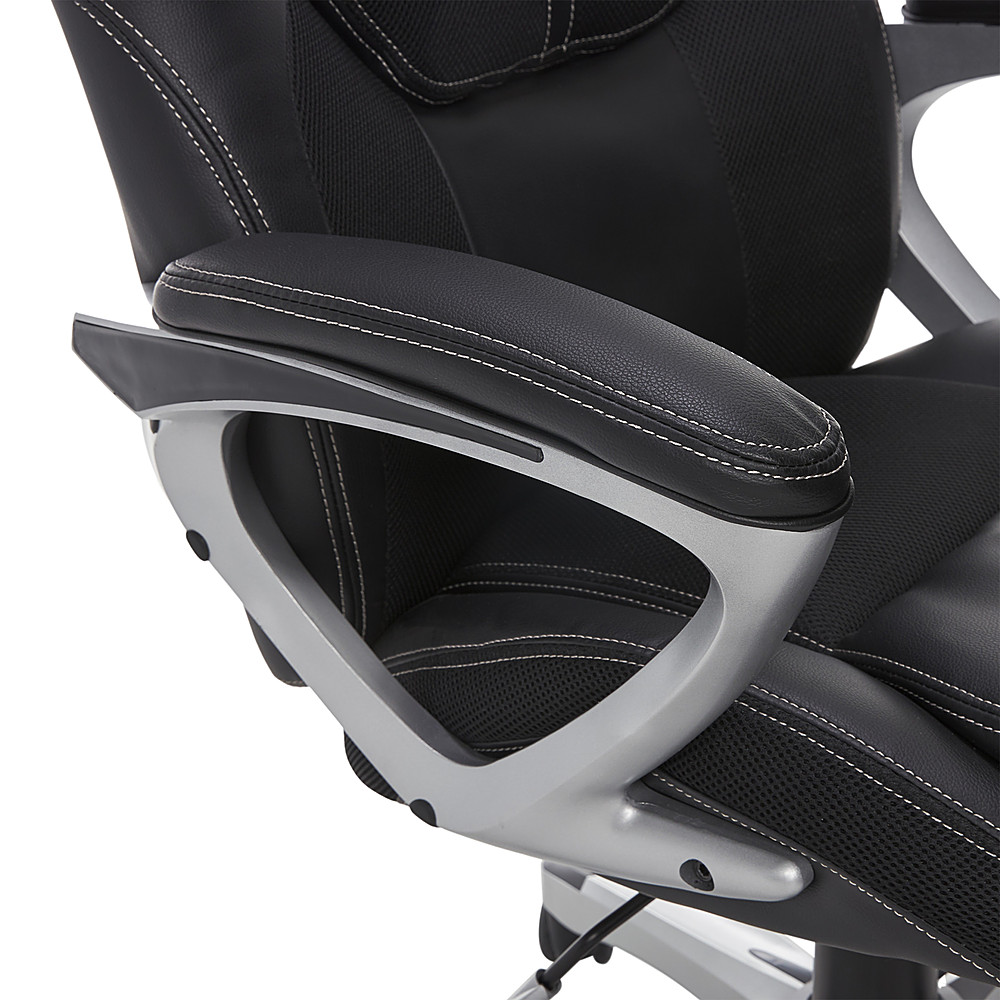 Serta at Home Executive Office Chair Puresoft Faux Leather with Mesh Black 43673 