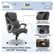 Angle Zoom. Serta - Bryce Bonded Leather Executive Office Chair with AIR Technology - Gray.