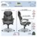 Left Zoom. Serta - Bryce Bonded Leather Executive Office Chair with AIR Technology - Gray.
