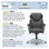 Alt View Zoom 19. Serta - Bryce Bonded Leather Executive Office Chair with AIR Technology - Gray.