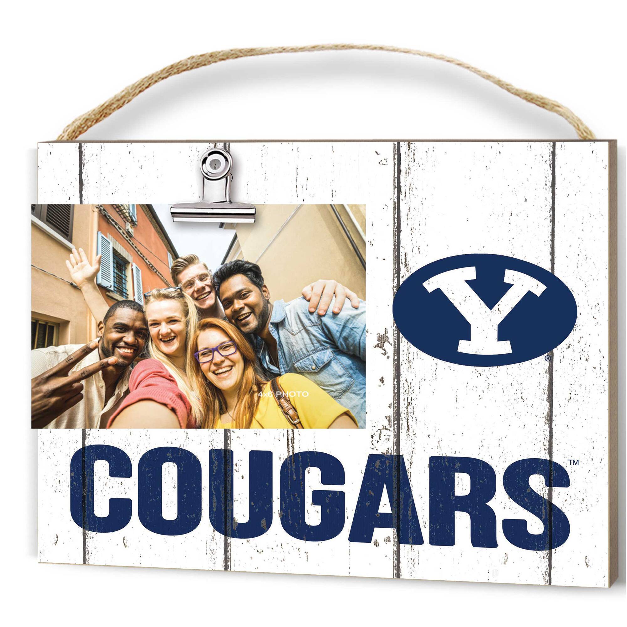 BYU Cougars 8'' x 10'' Weathered Clip It Frame