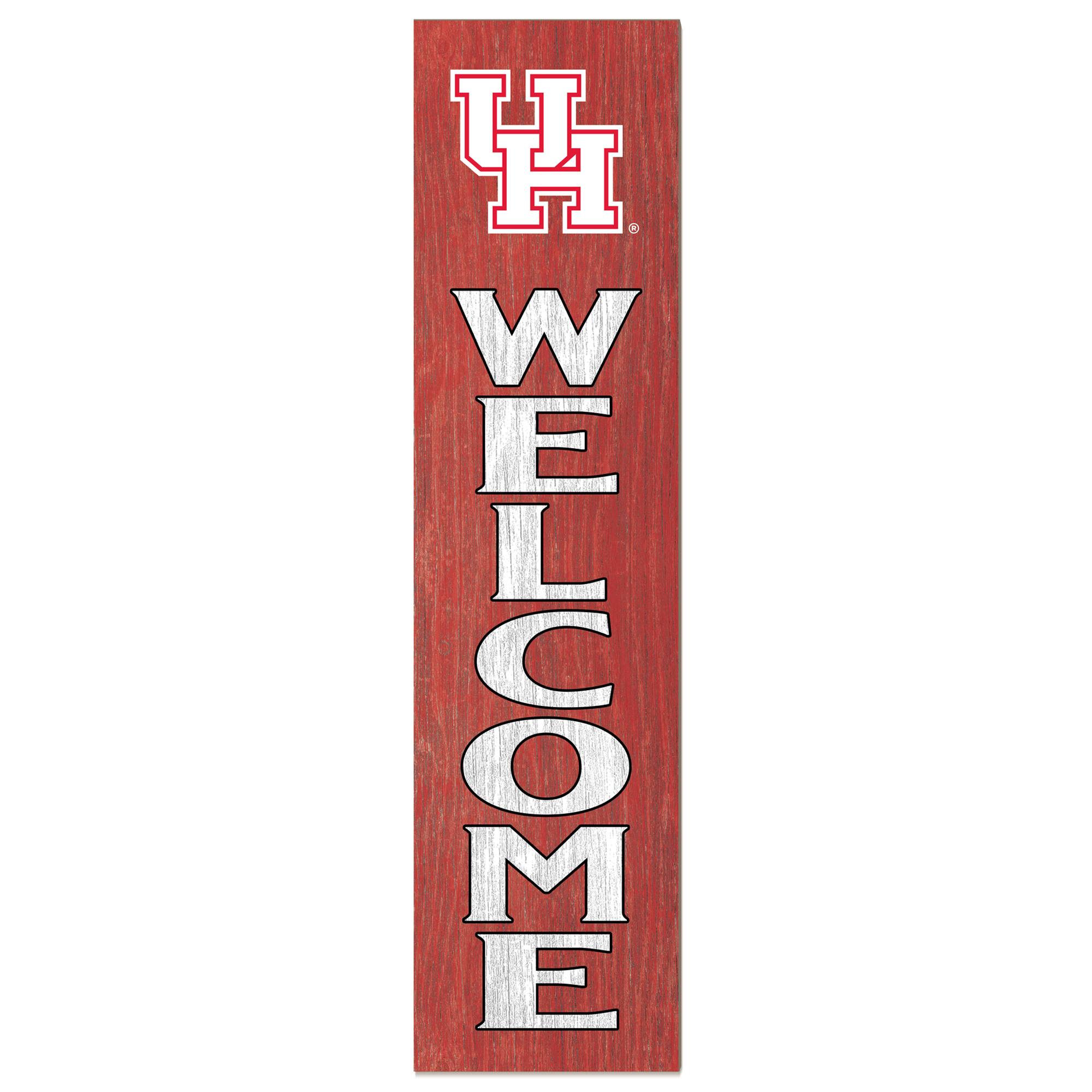 Houston Cougars 12'' x 48'' Welcome Leaner
