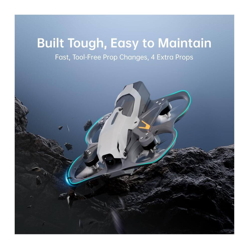 Built Tough, Easy to Maintain  
Fast, Tool-Free Prop Changes, 4 Extra Props