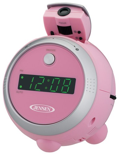 Best Jensen Am Fm Projection Clock, Pink Radio Alarm Clock