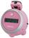 Front Standard. Jensen - AM/FM Projection Clock Radio - Pink.