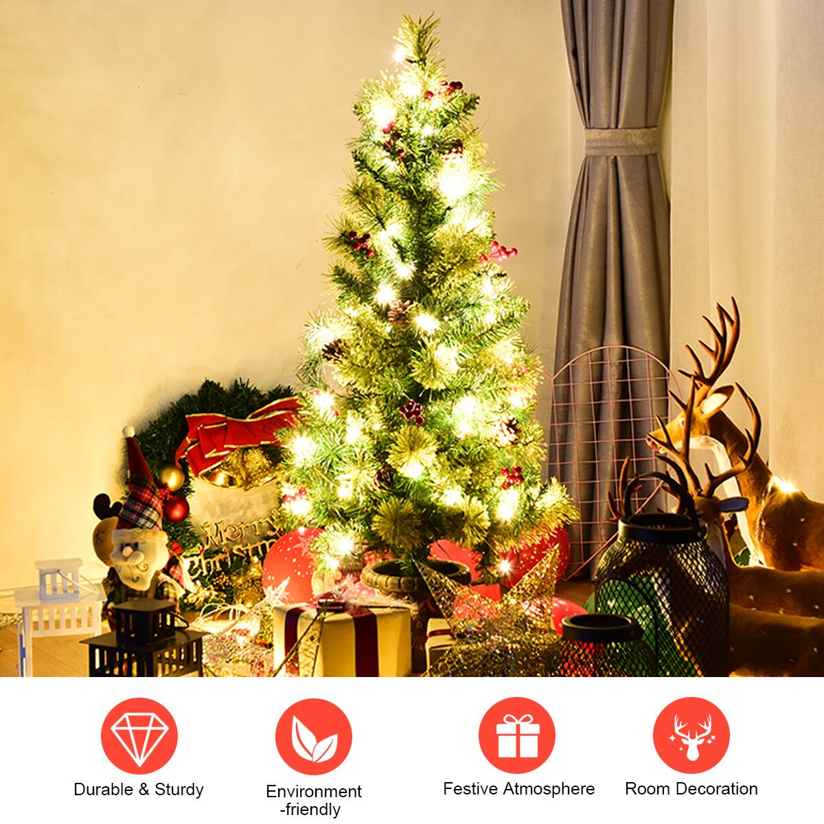 Durable & Sturdy Environment -friendly Festive Atmosphere Room Decoration