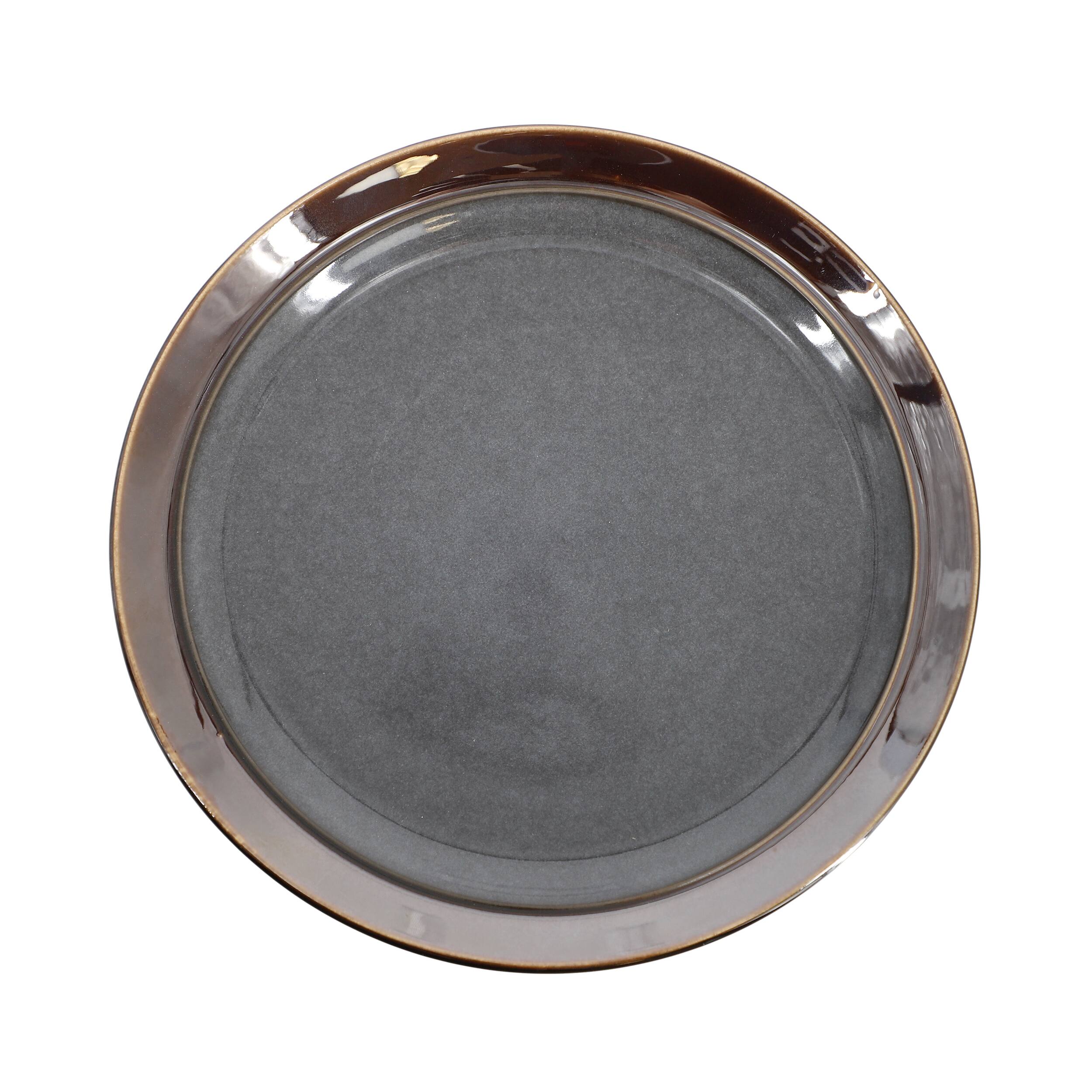 Alt View 3. Gibson - Gibson Elite Priya 16 Piece Stoneware Reactive Glaze Dinnerware Set in Grey - Gray.