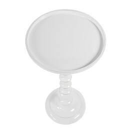 Butler Specialty - Mia 11 in. W Round Metal Side Table - White