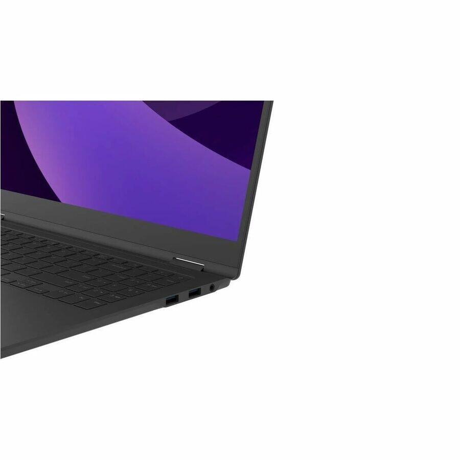 Alt View 3. LG - LG gram Pro 16T90TP-K.APB6U1 16" Touchscreen Convertible 2 in 1 Notebook - WQXGA+ - 120 Hz - Intel Core Ultra 7 255H - Obsidian Black.