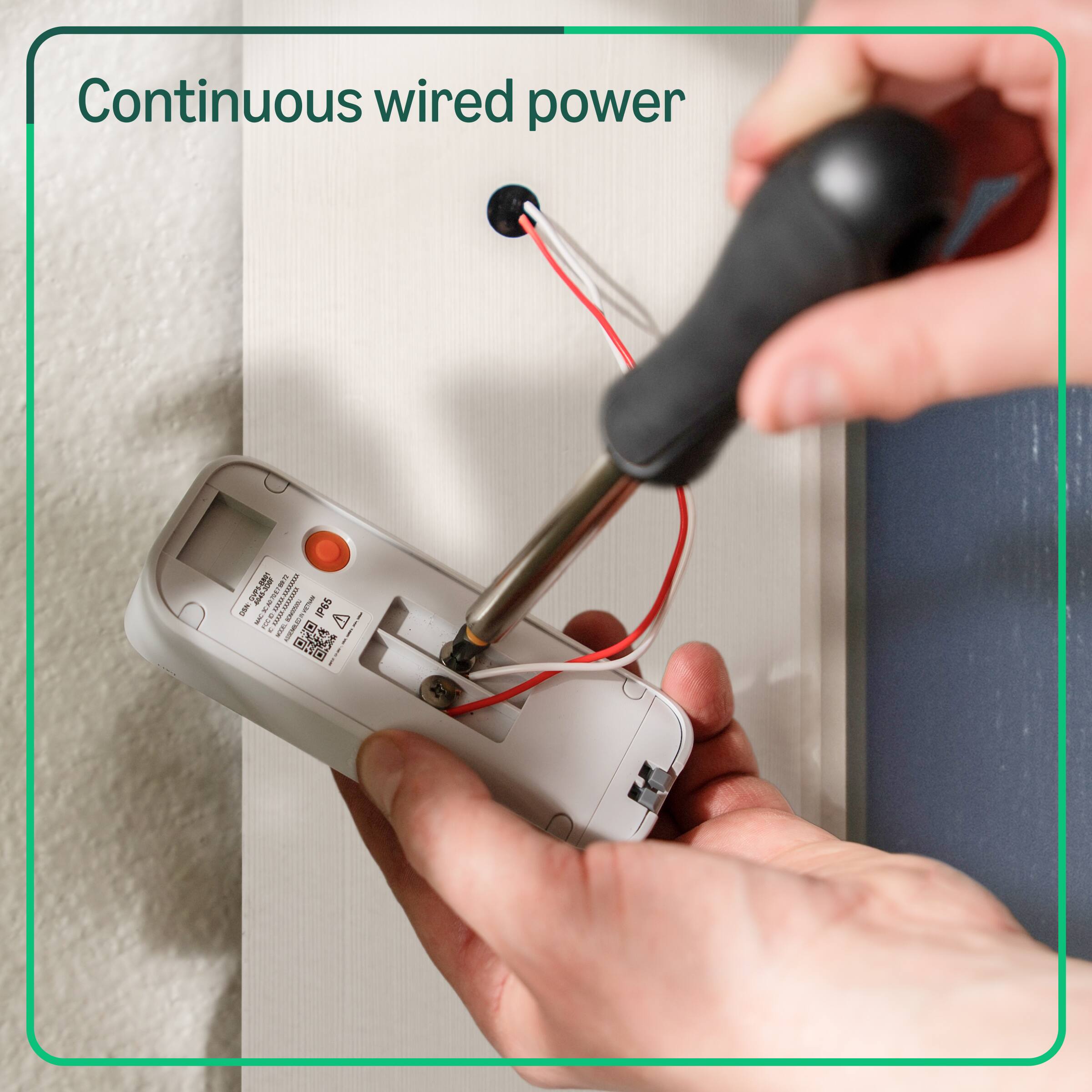 Continuous wired power