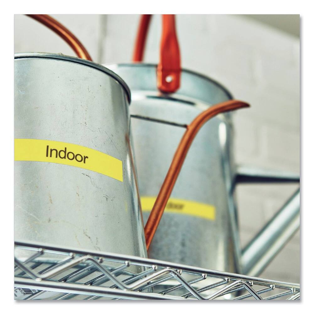 Left. Brother - Brother P-Touch TZES641 0.7 in. x 26.2 ft. TZe Standard Adhesive Laminated Labeling Tape - Black on Yellow - Yellow.