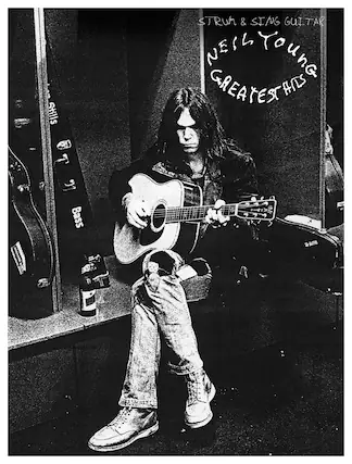 Front. Hal Leonard - Neil Young: Greatest Hits Sheet Music - White/Black.