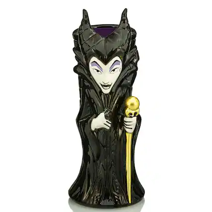 Front. Disney - Geeki Tikis Disney Villains Maleficent Ceramic Mug | Holds 20 Ounces - Black.