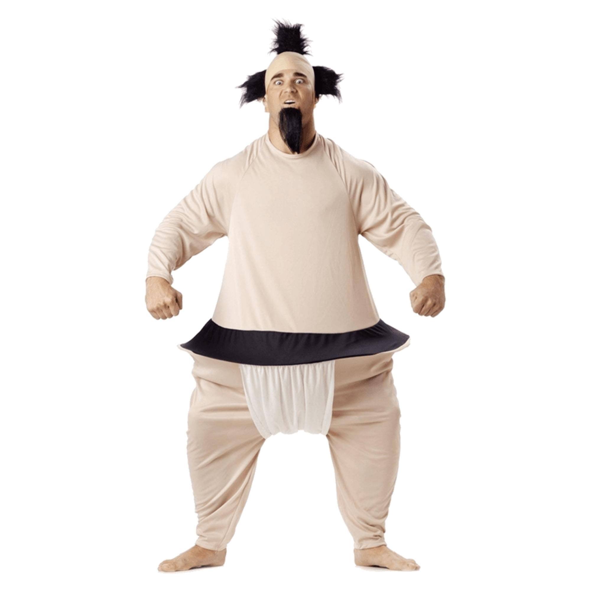 Front. California Costumes - Sumo Wrestler Adult Costume One Size Fits Most - Beige.