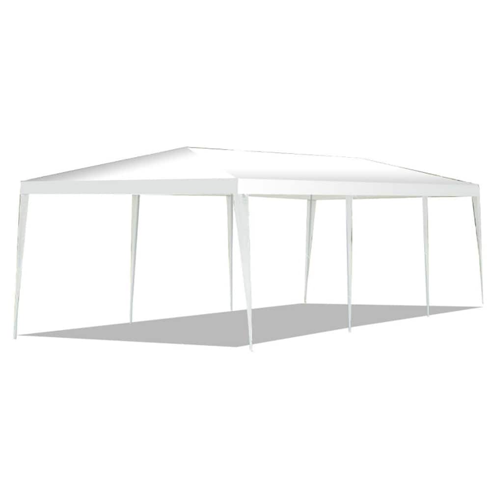Kadyn - 10 x 30 Feet Gazebo Canopy Tent with Connection Stakes and Wind Ropes, Outdoor Gazebo Wedding Party Tent Canopy Tent