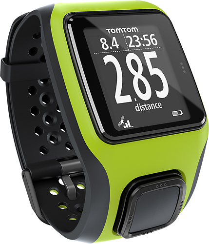 stromen Dokter contrast TomTom Multi-Sport GPS Watch Black/Green 1RS0.001.04 - Best Buy