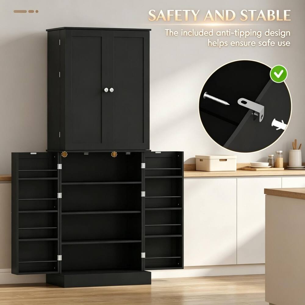 SAFETY AND STABLE  
The included anti-tipping design helps ensure safe use
