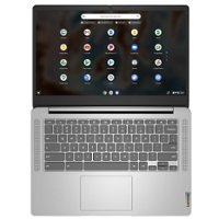 Lenovo Ideapad 3 Chrome 14M836 14" Laptop ARM MediaTek MT8183 4GB RAM 64GB SSD Chrome OS - Refurbished - Silver - Front_Zoom