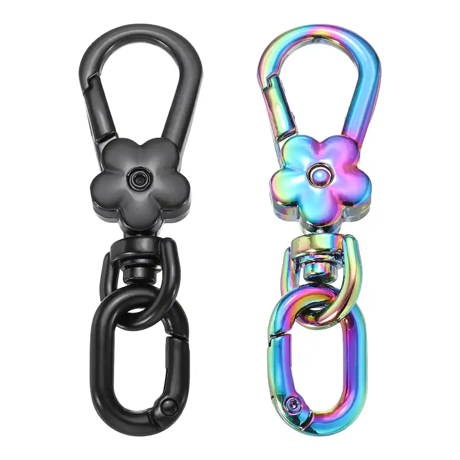 Unique Bargains 2pcs Metal Keychain Clip Swivel Lobster Claw Clasp ...