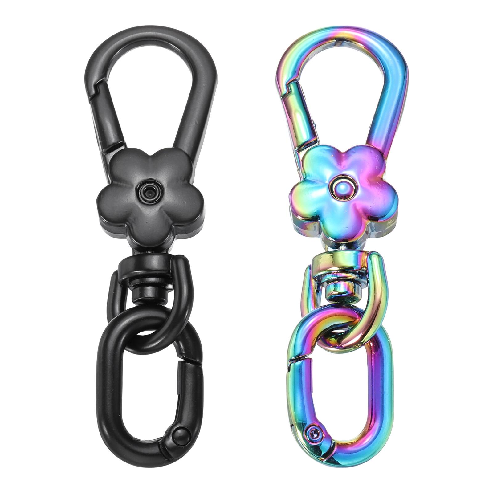 Unique Bargains 2pcs Metal Keychain Clip Swivel Lobster Claw Clasp ...