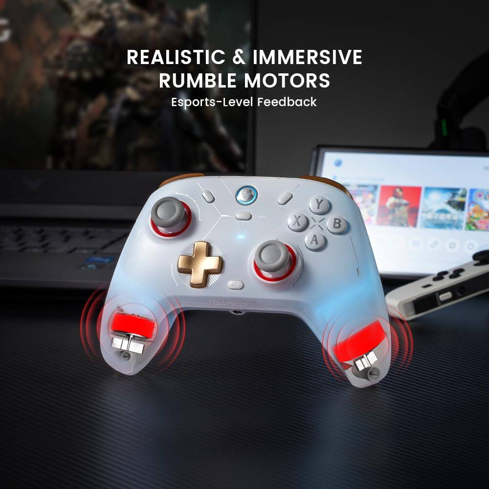 REALISTIC & IMMERSIVE RUMBLE MOTORS Esports-Level Feedback + M GAMESIO X Y